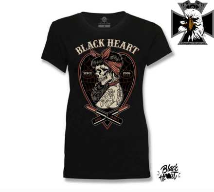 Dámske motorkárske tričko BLACK HEART LENY  