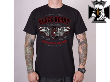 Pánske motorkárske tričko BLACK HEART MOTORCYCLE KULTURE