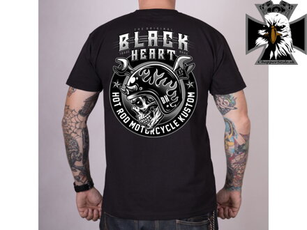 Pánske motorkárske tričko BLACK HEART MOTORCYCLE BOOMER