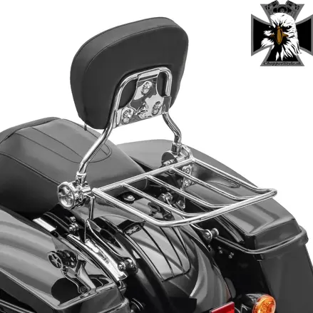 Chrómovaná opierka spolujazdca s nosičom pre Harley Davidson Touring 2014-2024