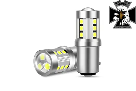 LED žiarovka P21/5W BAY15D 15SMD 3,5W bielá