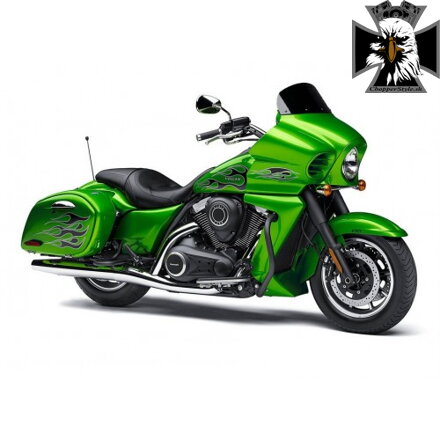 MS - Stredne vysoké plexisklo do masky pre Kawasaki VN1700 Vaquero 2011-2019