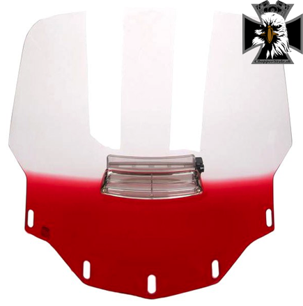 Motocyklové plexisklo 28" s otvorom na ventiláciu pre Honda GoldWing GL 1500 - červené