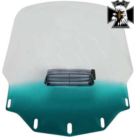 Motocyklové plexisklo 28" s otvorom na ventiláciu pre Honda GoldWing GL 1500 - modrozelené