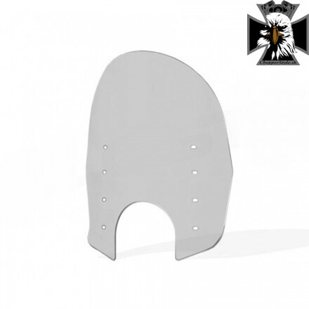 MS - Akrylové plexisklo / náhrada za originálne plexi pre Yamaha XVS 950 / 1300 Midnight Star 2009-2016 (69 cm , tmavé dymové, 5 cm)