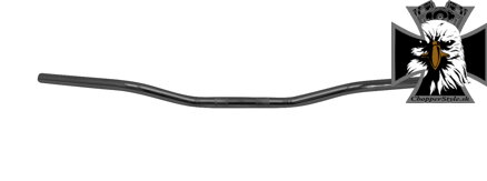 Univerzálne riadidlá na motocykel 25mm / 95cm - čierne