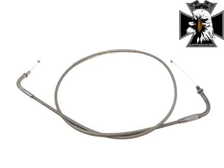 Vratné predĺžené plynové lanko +15cm pre Kawasaki Vulcan VN900 Classic