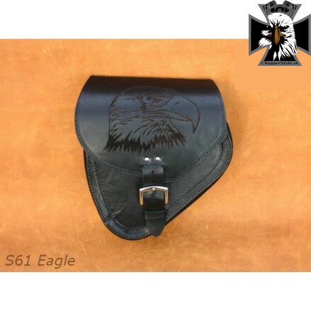Kožená bočná brašňa Harley Davidson Softail ľavá 1ks (S61)