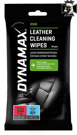 Dynamax - VLHČENÉ UTIERKY NA KOŽU 24ks