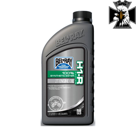 Motorový olej Bel-Ray H1-R RACING 100% SYNTHETIC ESTER 2T 1 l