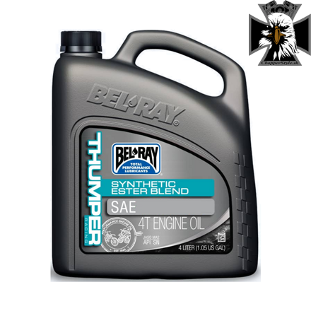 Motorový olej Bel-Ray THUMPER RACING SYNTHETIC ESTER BLEND 4T 15W-50 4 l