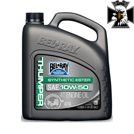 Motorový olej Bel-Ray THUMPER RACING WORKS SYNTHETIC ESTER 4T 10W-50 4 l