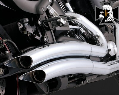 Chrómovaný Vance & Hines výfuk BIG RADIUS 2-INTO-2 PC pre Yamaha