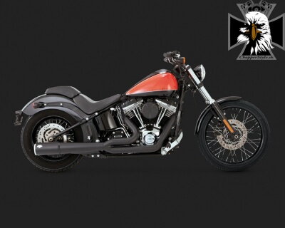 Čierny Vance & Hines výfuk PRO PIPE BLACK pre Harley Davidson