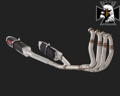 Čierny Vance & Hines výfuk SK ONE PERFORMANCE HEAD PIPES pre Suzuki GSX 1300 R Hayabusa