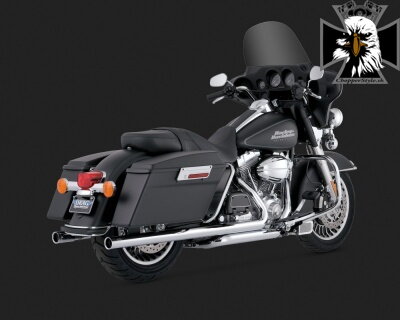 Chrómovaný Vance & Hines výfuk BIG SHOT DUALS pre Harley-Davidson