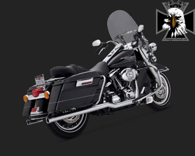 Chrómovaný Vance & Hines výfuk BIG SHOT DUALS pre Harley-Davidson