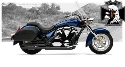 Kompletný výfukový systém American Classic II pre Honda VT 1300CT Interstate (2010-12) - čierna keramika