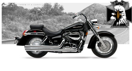 Kompletný výfukový systém American Classic II pre Honda Shadow Aero 750 (2008-12)