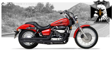 Kompletný výfukový systém American Classic II pre Honda Shadow Spirit 750 C2 (2007-09) čierny