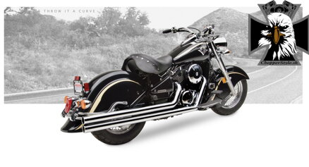 Kompletný výfukový systém American Classic II pre Kawasaki Vulcan 800 Drifter (1999-06)