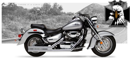 Kompletný výfukový systém American Classic II pre Suzuki C90 (2005-10)