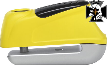 Zámok s alarmom na brzdový kotúč Trigger Alarm 345 yellow