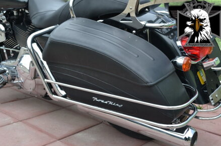 Zadný chromovaný padací rám + zábradlie HARLEY DAVIDSON ROAD KING 1600 / 1700