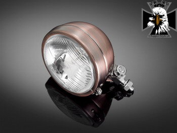 Prídavné moto svetlo Highway Hawk BATES, d = 115mm, meď (1ks) 68-130CU Prídavné moto svetlo Highway Hawk BATES, d = 115mm, meď (1ks) 68-130CU
