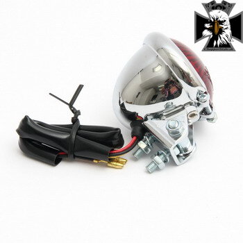 Koncové svetlo motocykla Highway Hawk OLD SCHOOL s LED, E-mark, chróm (1ks) 68-238 Koncové svetlo motocykla Highway Hawk OLD SCHOOL s LED, E-mark, chróm (1ks) 68-238