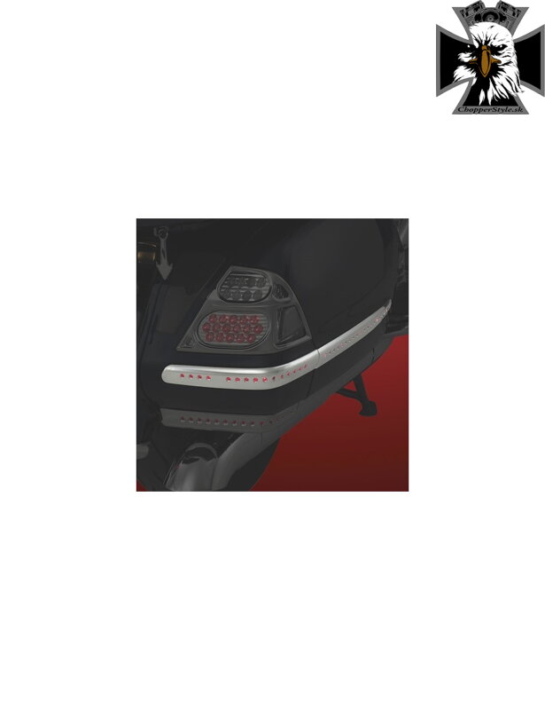 CHRÓMOVANÉ LIŠTY SPODNÉHO KUFRA S LED HONDA GL1800 CHRÓMOVANÉ LIŠTY SPODNÉHO KUFRA S LED HONDA GL1800