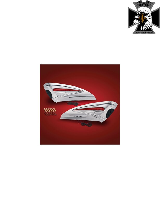 CHRÓMOVANÉ LED OZDOBY KUFROV HONDA GL1800 CHRÓMOVANÉ LED OZDOBY KUFROV HONDA GL1800