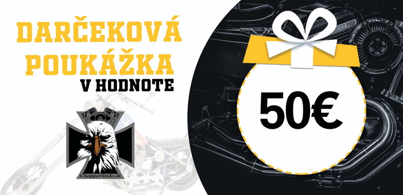 Darčeková poukážka v hodnote 50EUR