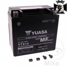 Akumulátor motocyklový YTX14 WET YU alternatíva 7073950 pre Honda VT750 C2 RC44 , Aero 1997-2002 Akumulátor motocyklový YTX14 WET YU alternatíva 7073950 pre Honda VT750 C2 RC44 , Aero 1997-2002