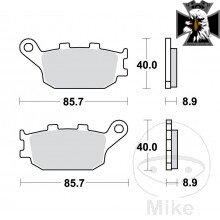 Brzdové doštičky Sinter SH TRW Alternative: 7329147 pre Honda VTX 1300 2003-2007 Brzdové doštičky Sinter SH TRW Alternative: 7329147 pre Honda VTX 1300 2003-2007