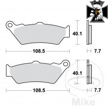 Brzdové doštičky Standard TRW Alternative: 7321615  pre BMW R1250 GS 2019-2023