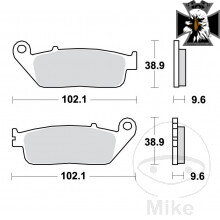 Brzdové doštičky Standard TRW Alternative: 7377040 pre Honda Shadow VT1100 C2 ACE SC32 1995-2000