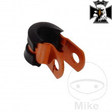 Držiak brzdovej hadice 5 mm Alu oranžový pre Honda Shadow VT600 1988-2000 Držiak brzdovej hadice 5 mm Alu oranžový pre Honda Shadow VT600 1988-2000