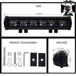 LED panelový pás 60W cree 6x10W 8D novinka 2019 LED panelový pás 60W cree 6x10W 8D novinka 2019
