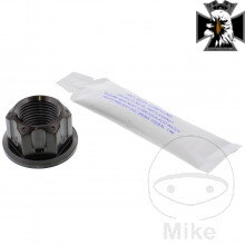 Matica M18X1.50 mm 24 mm Titan čierny pre Honda VF750C Magna RC43 1993-2000 Matica M18X1.50 mm 24 mm Titan čierny pre Honda VF750C Magna RC43 1993-2000
