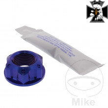 Matica M18X1.50 mm 27MM Titan modrý pre Honda VT750 DC RC48 Black Widow 2000-2003 Matica M18X1.50 mm 27MM Titan modrý pre Honda VT750 DC RC48 Black Widow 2000-2003