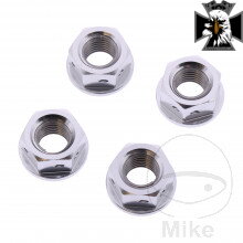 Matica Rozeta sada JMP BOLT M10 x 1.25 mm Alu Racing silber pre Kawasaki Vulcan VN1500 1999-2005