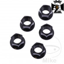 Matica Rozeta sada JMP BOLT M12X1.25MM VA A4 čierna pre Honda VT750 C2 RC44 / Aero 1997-2002