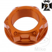 Matka krku riadenia M22X1.00 mm Alu oranžový pre Yamaha Virago XV1100 Matka krku riadenia M22X1.00 mm Alu oranžový pre Yamaha Virago XV1100