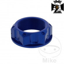 Matka krku riadenia M28X1.00 mm Alu modrý pre Yamaha MT10 FZ10 RN45 2016-2021 Matka krku riadenia M28X1.00 mm Alu modrý pre Yamaha MT10 FZ10 RN45 2016-2021