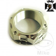 Matka krku riadenia M28X1.00 mm Alu strieborný pre Yamaha MT10 FZ10 RN45 2016-2021 Matka krku riadenia M28X1.00 mm Alu strieborný pre Yamaha MT10 FZ10 RN45 2016-2021