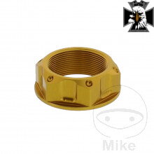 Matka krku riadenia M28X1.00 mm Alu zlatý pre Yamaha MT10 FZ10 RN45 2016-2021 Matka krku riadenia M28X1.00 mm Alu zlatý pre Yamaha MT10 FZ10 RN45 2016-2021