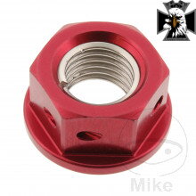 Matka reťazového kolieska M10 x 1.25 mm Alu Racing červený pre Suzuki VZ800 Marauder 1997-2003