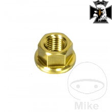 Matka reťazového kolieska M10 x 1.25 mm nerez V4A zlatý pre Yamaha MT09 / FZ09 RN69 2024-2025