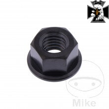 Matka reťazového kolieska M8X1.25 mm Titan čierny Pre Yamaha Midnight Star XVS 950 2009-2015 Matka reťazového kolieska M8X1.25 mm Titan čierny Pre Yamaha Midnight Star XVS 950 2009-2015